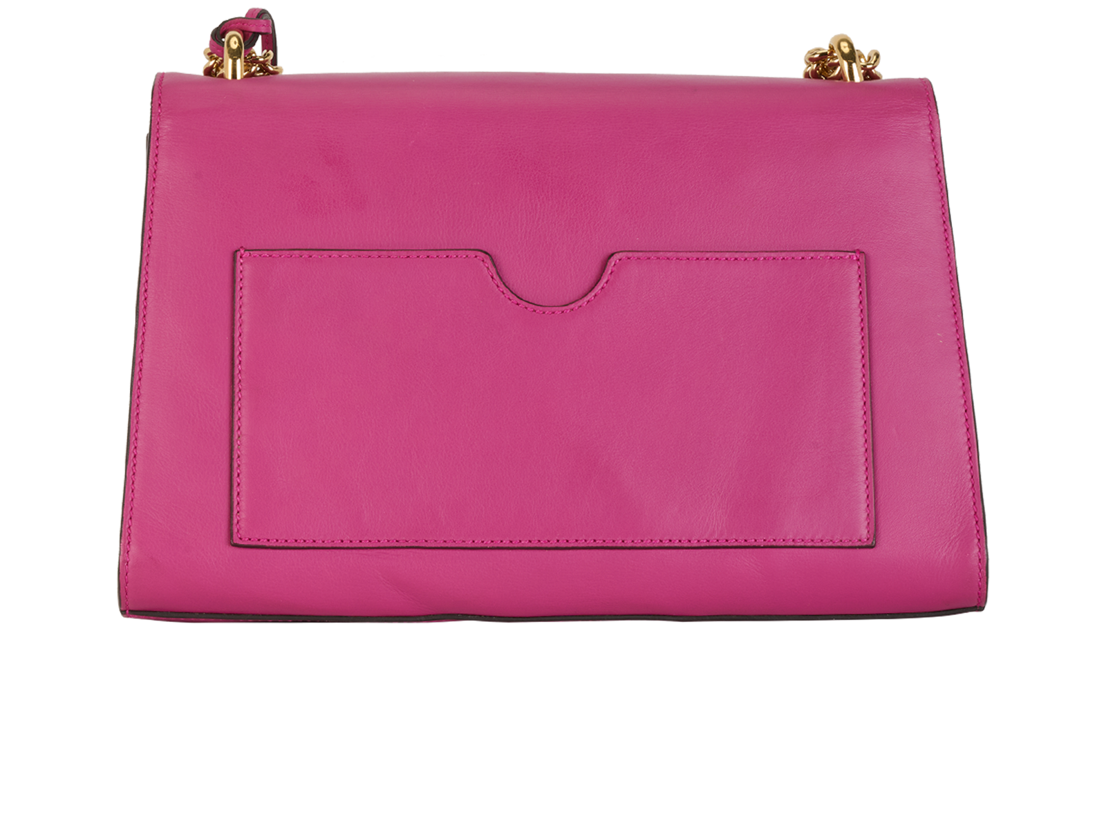 Medium Padlock, &pound;795, Handbags, Purple, Leather, Back view